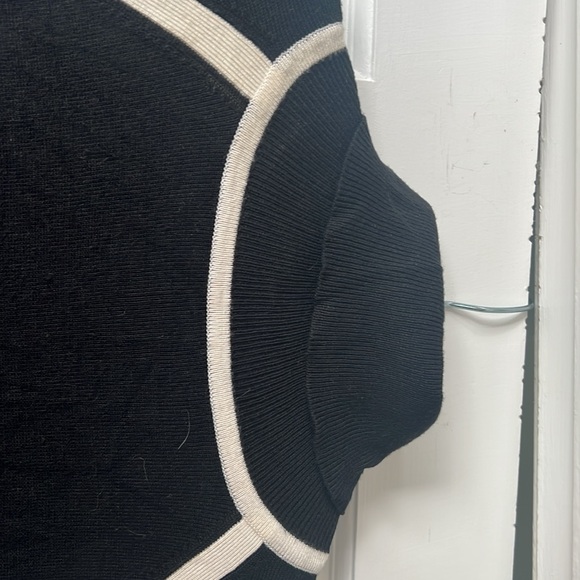 Women’s Limited Black and White Accented Turtleneck Knit Dress - Picture 3 of 3